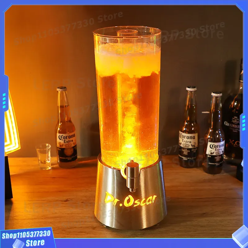 Beer Wine Up - Dispensador de Cerveja LED 3L com