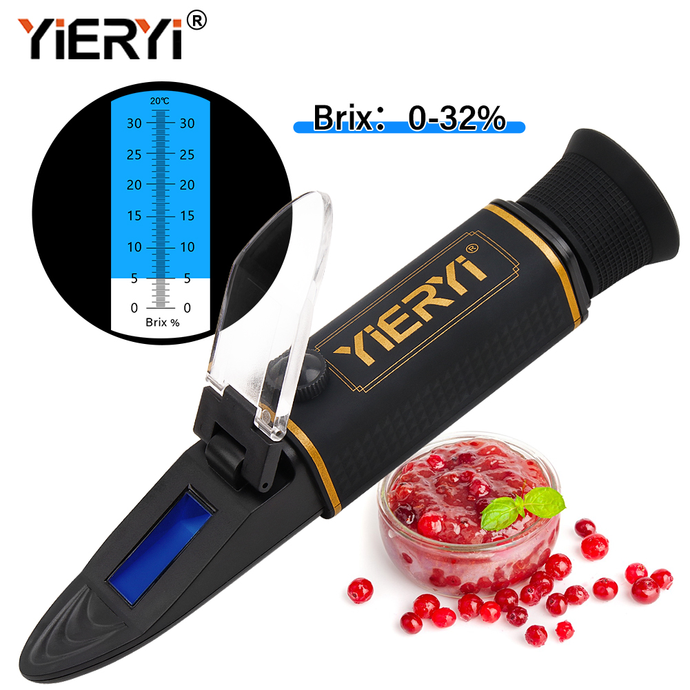 Wine Beer Juice - YG-32 refratômetro brix 0-32% atc testador