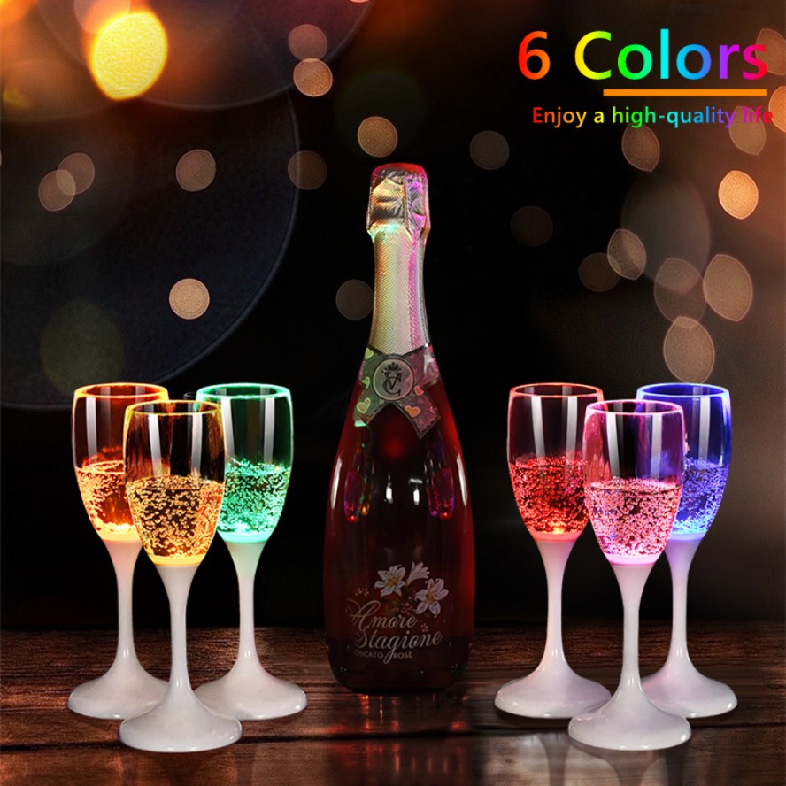 Beer Wine Up - Copos LED de 6 cores com