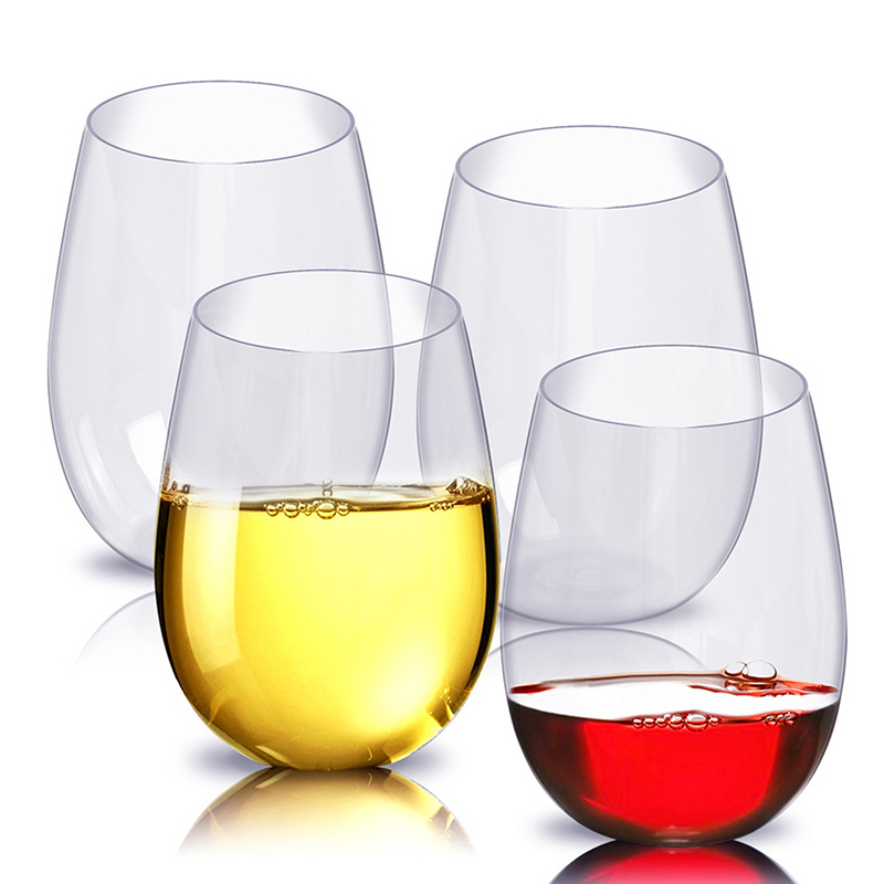 Wine Beer Juice - Copo de vinho de plástico inquebrável,