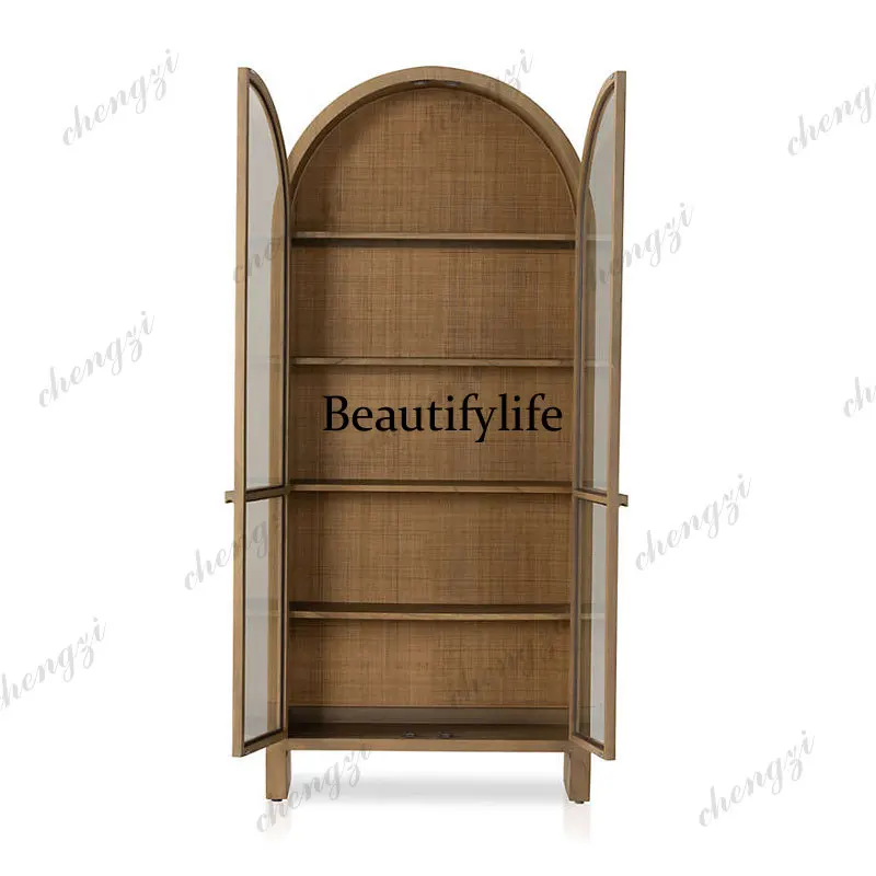 Wine & Beer Shop - A4567 Estante de Rattan Arqueada Americana,