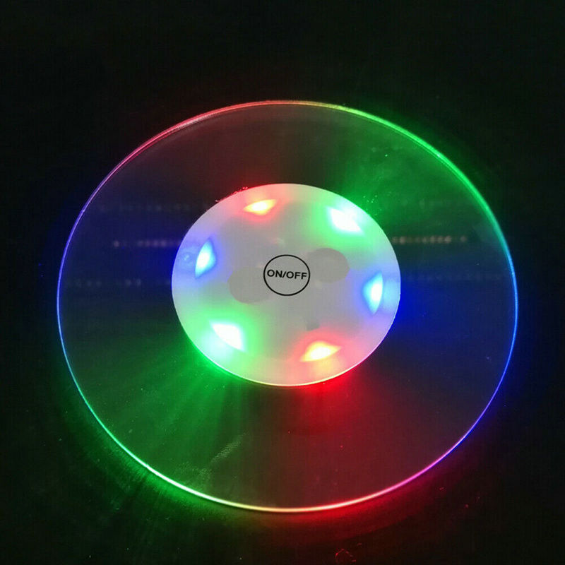 Beer Wine Up - Porta-copos led à prova d'água, ultrafino,
