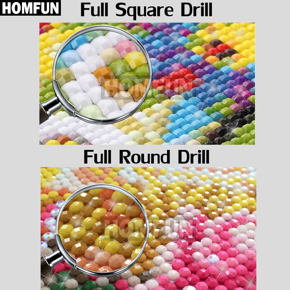 Homfun pintura diamante ponto  - Beer Wine Up avaliação e preço