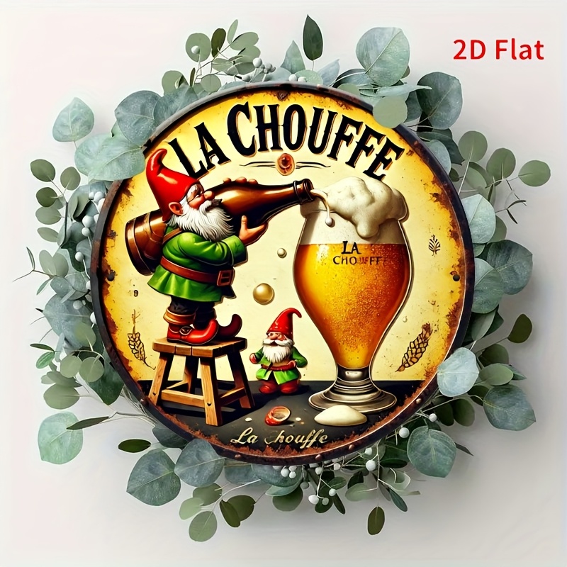 Placa 2D plana, com tema de fa - Wine Beer Place avaliação e preço