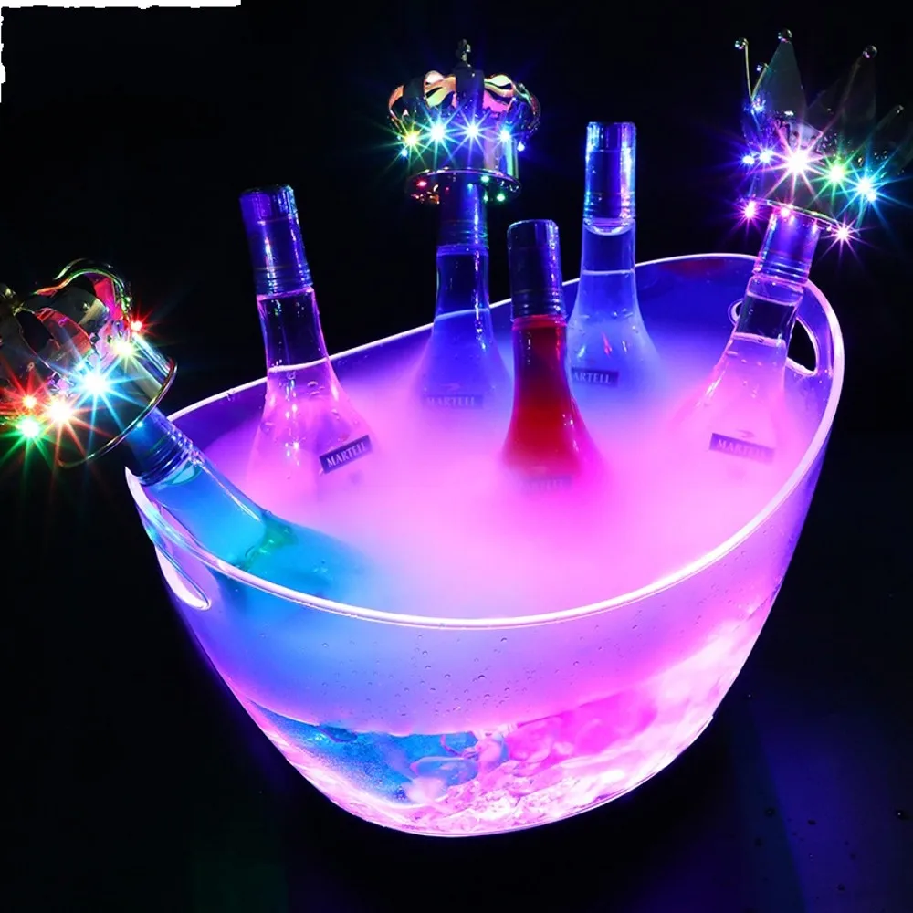 Transparente LED Luminous Cubo - Beer Wine Up avaliação e preço