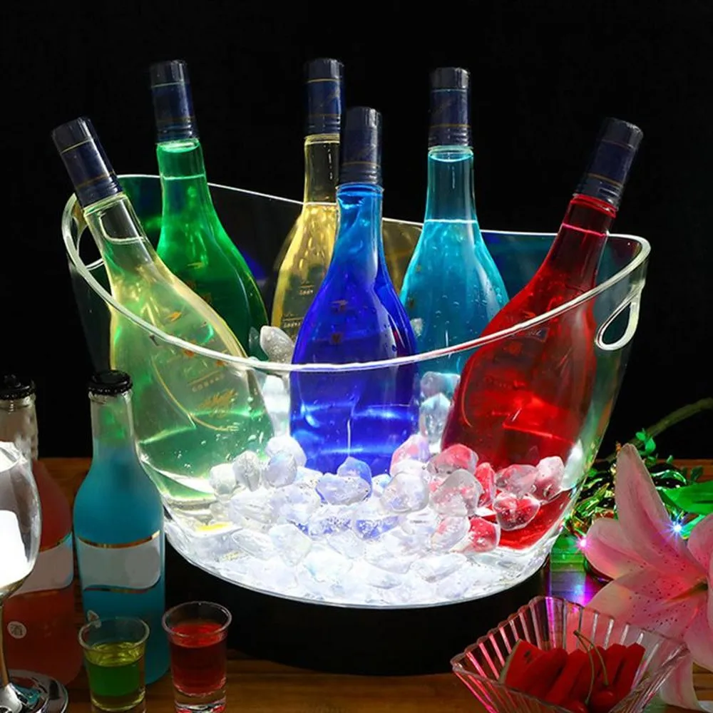 Transparente LED Luminous Cubo - Beer Wine Up avaliação e preço