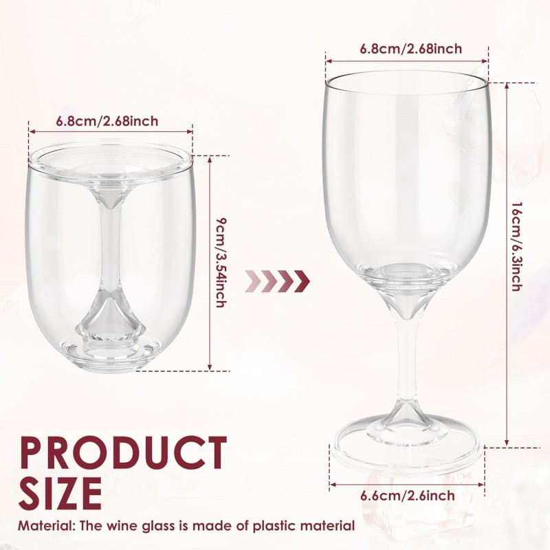 Copo de vinho dobrável transpa - Wine & Beer Shop avaliação e preço