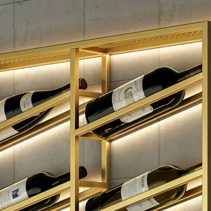 Rack de vinho de metal luxuoso - Wine Beer Restaurant avaliação e preço