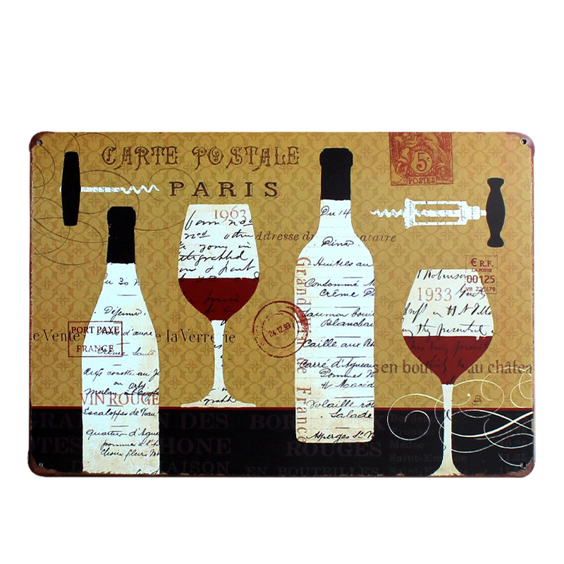 Sinal de Metal Vintage BEER Ch - Wine Beer Place avaliação e preço